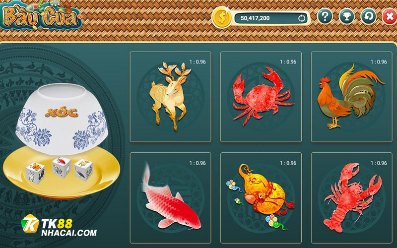 Tỷ lệ trả thưởng của game bầu cua