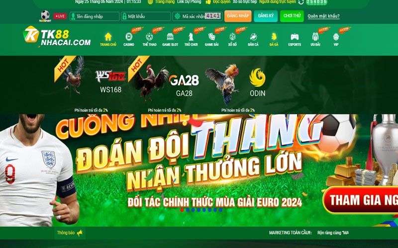 Giới thiệu về sảnh cược đá gà TK88