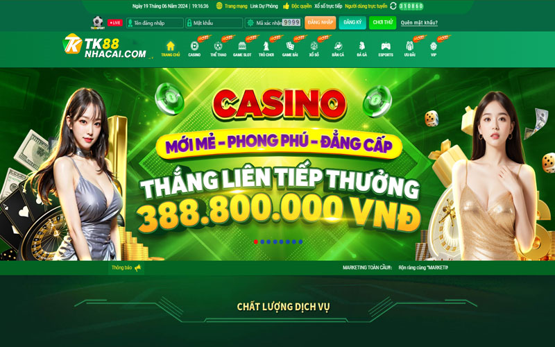 Giới thiệu khái quát về sảnh live casino Tk88