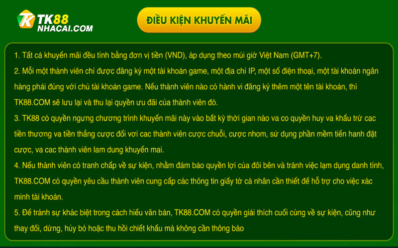 Điều kiện áp dụng khuyến mãi slot hội viên cần biết